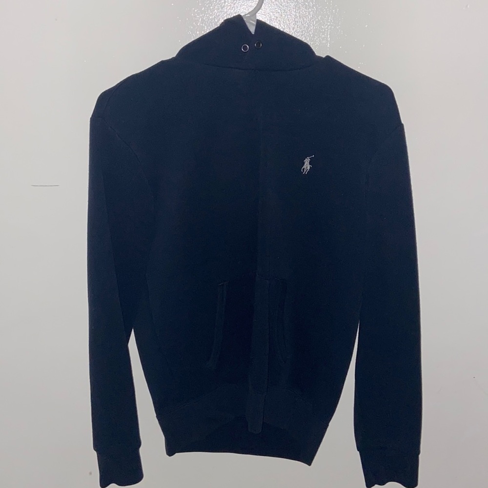 Navy blue polo hoodie